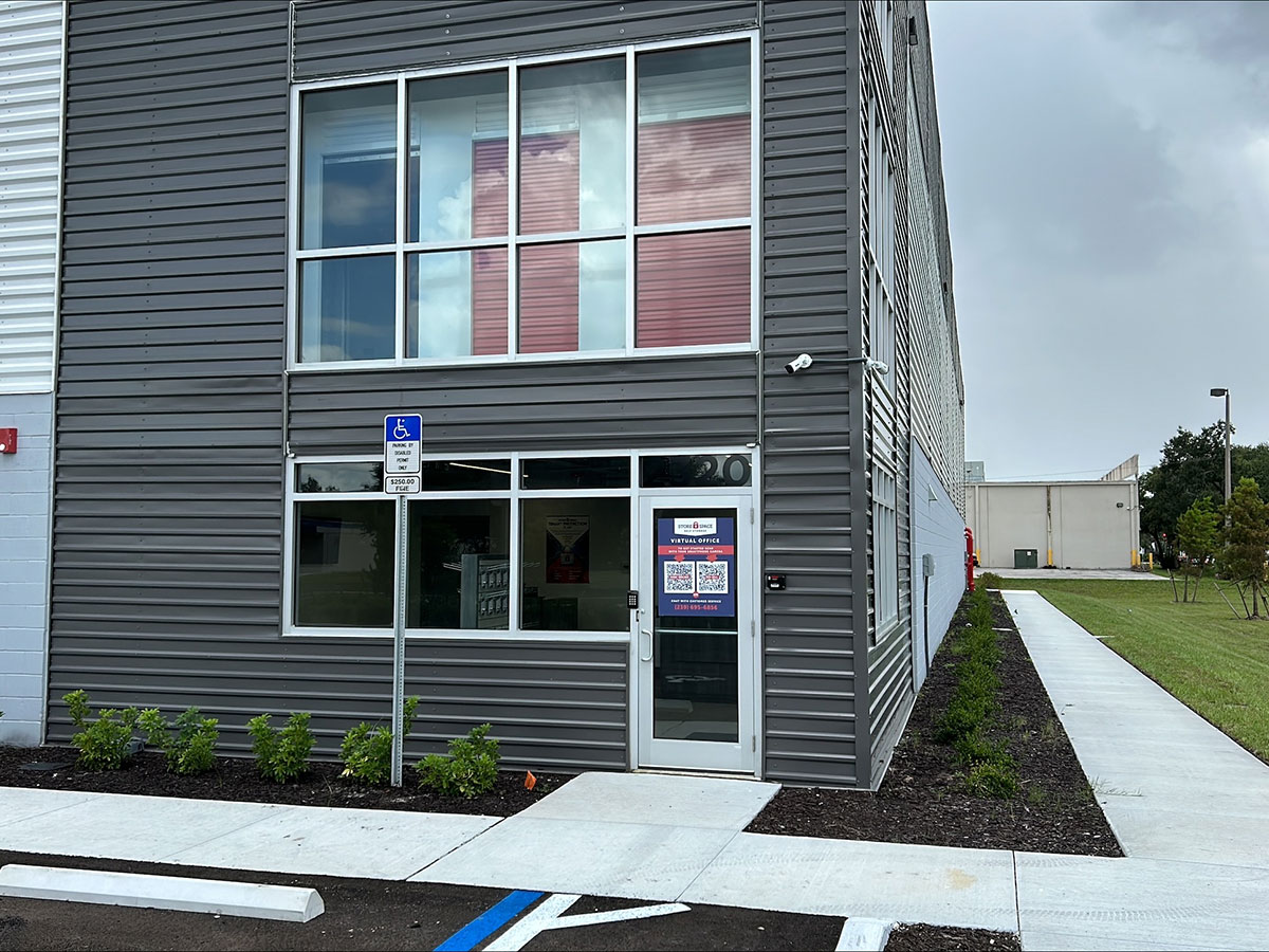 office door at Store space self storage at 2320 E Mall Dr, Fort Myers, FL 33901