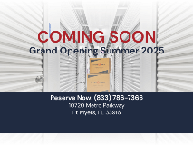 coming soon graphic for store space ft myers fl metro parkway summer 2025