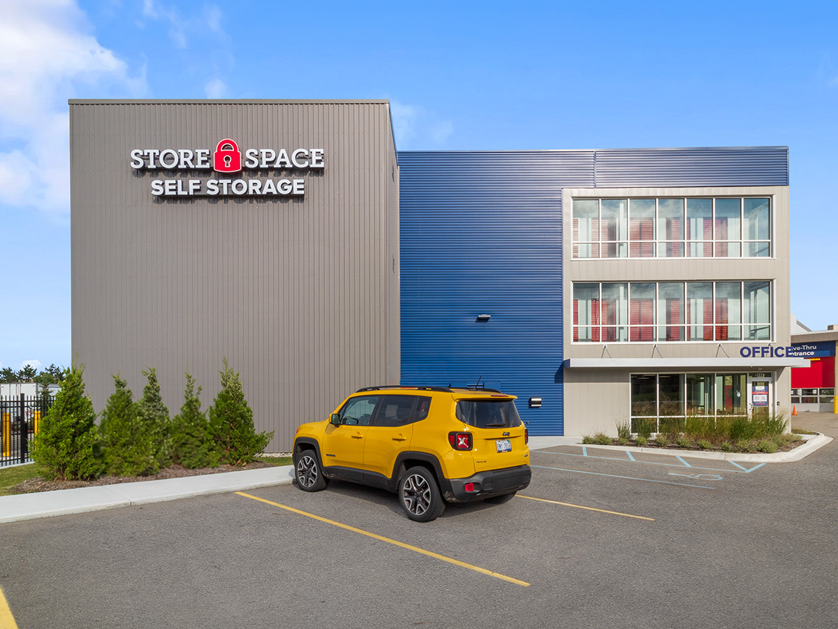 outside view of store space facility