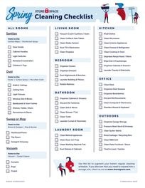 spring cleaning checklist pdf