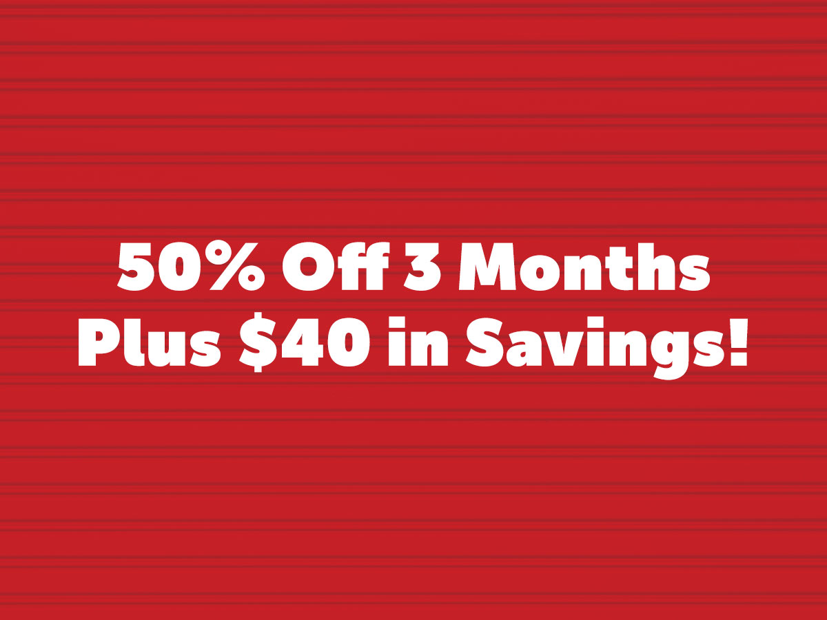 50% Off 3 Months Plus $40 in Savings!