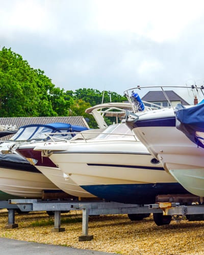 boats in storage