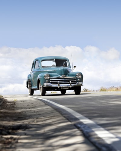 Car driving on road