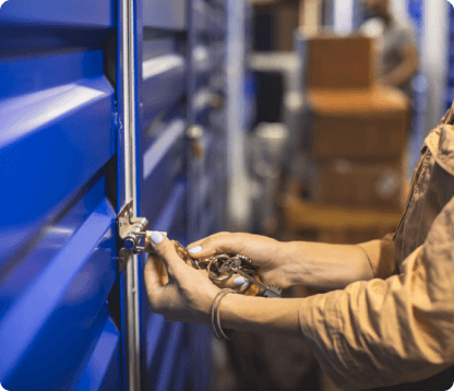 unlocking storage unit