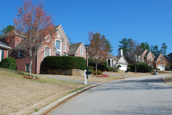 A house in a suburban neighborhood
