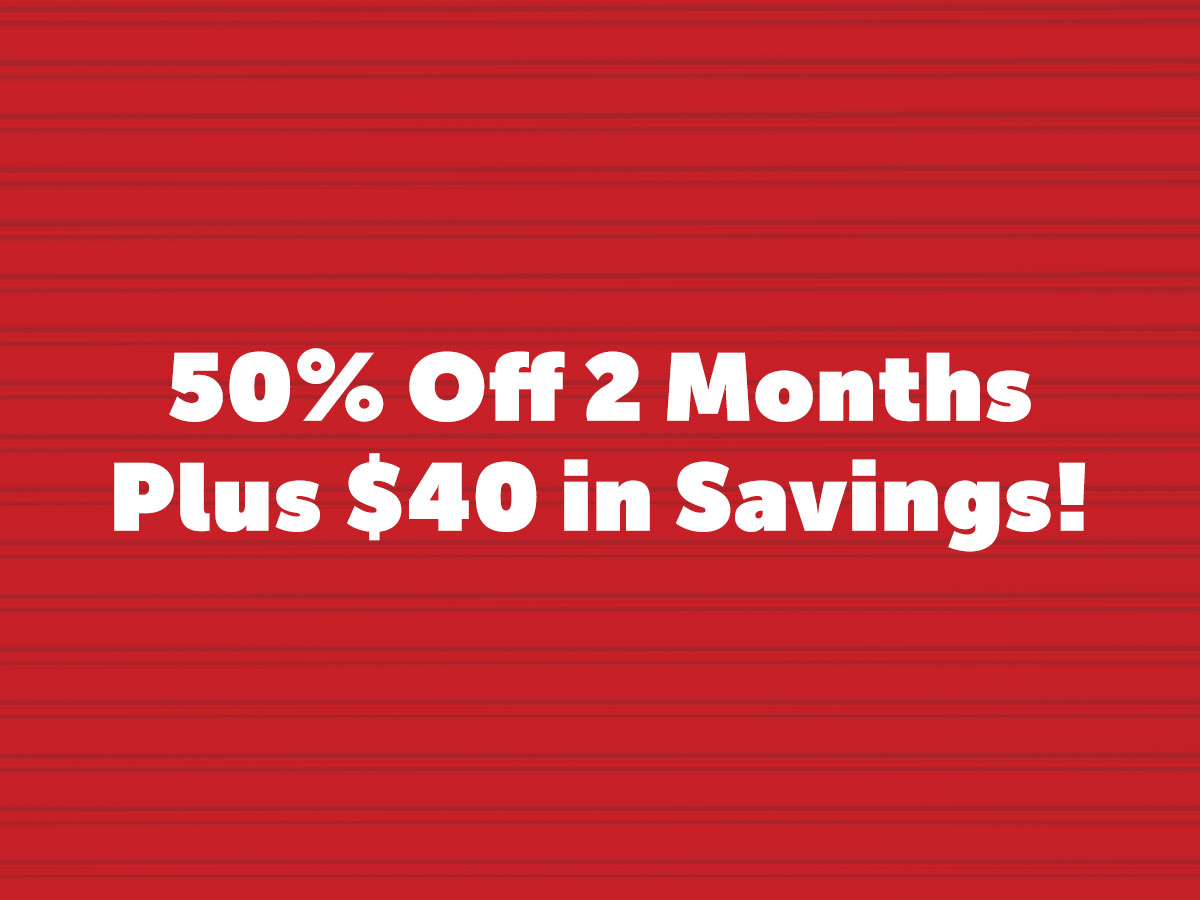 Offer: 50% off for 2 months, plus $40 in savings, includes Free Lock and 30 days of Tenant Protection Coverage.